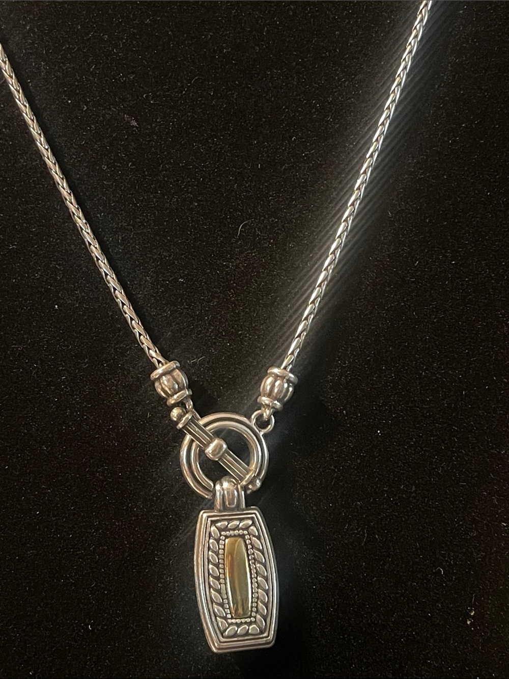 Pendant Necklace with Gold-Tone Accent - Women's Jewelry